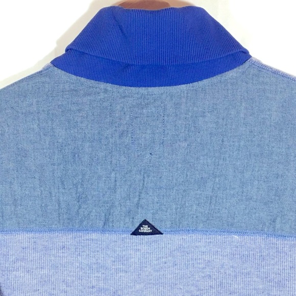 The Scifen Company Men's Large Blue Pull Over 3 Button Henley Sweater - Picture 5 of 10